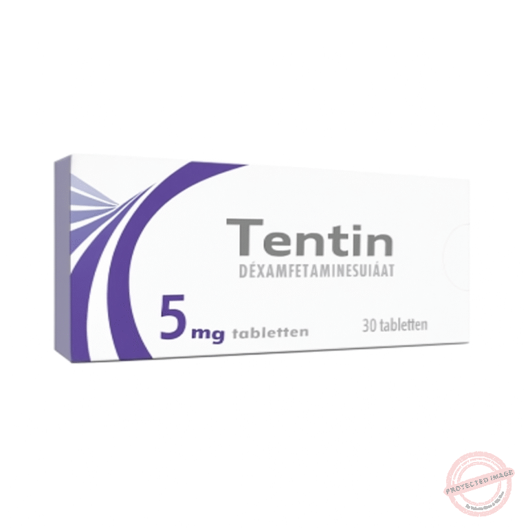 Tentin 5 mg verpakking &ndash; dexamfetaminesulfaat tabletten (30 stuks)