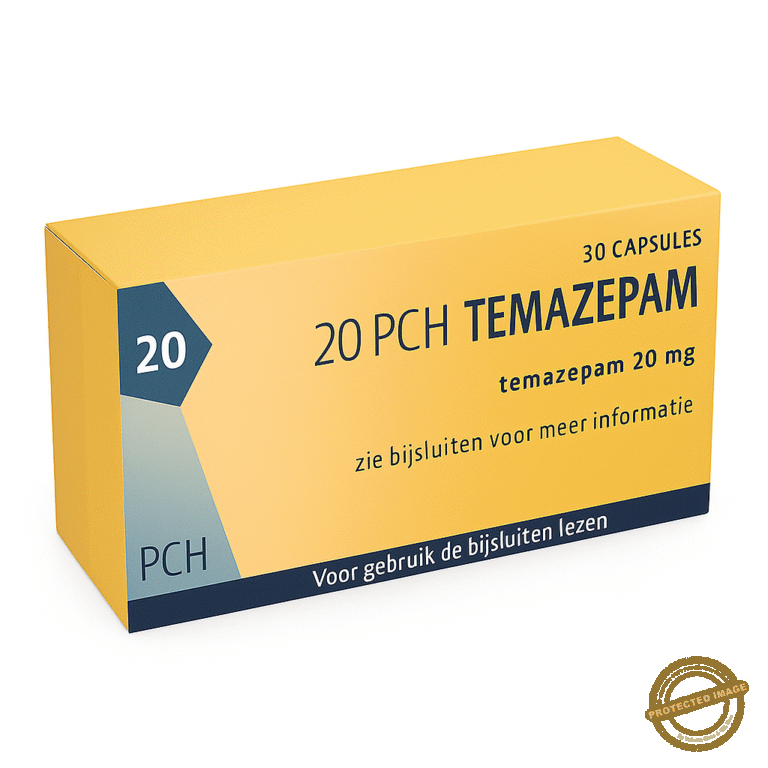 Doosje Temazepam 20 mg capsules &ndash; slaapmedicatie tegen slapeloosheid