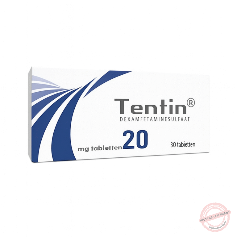 Tentin 20 mg verpakking &ndash; dexamfetaminesulfaat tabletten (30 stuks)