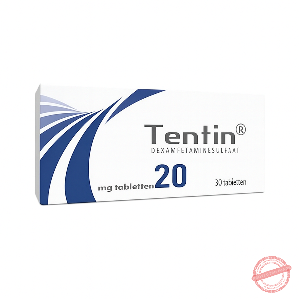 Tentin 20 mg verpakking – dexamfetaminesulfaat tabletten (30 stuks)